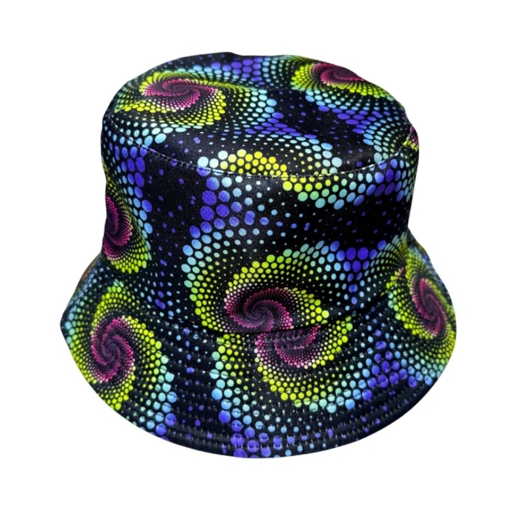 iHeartRaves Hypno Bucket Hat with Stash Pocket